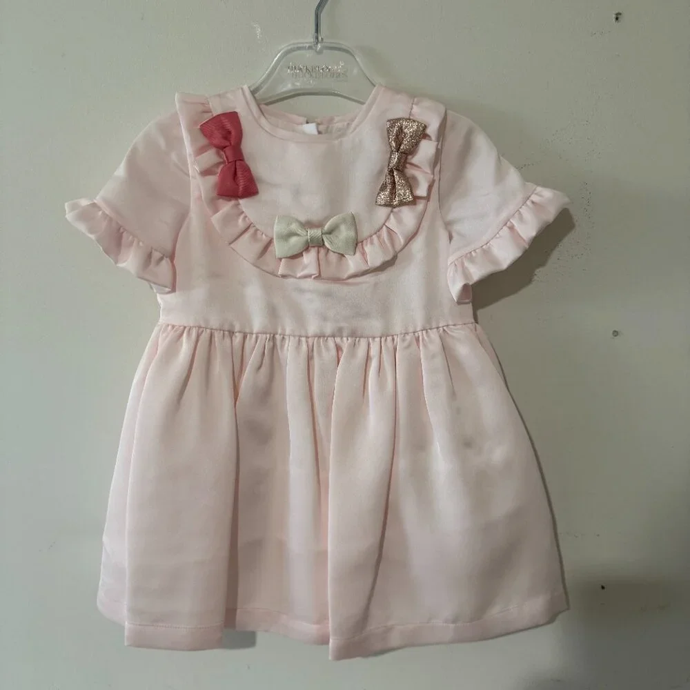 NWT Hucklebones Silk Bow Dress - 4Y